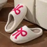 Pantoufle Noeud Rose 5