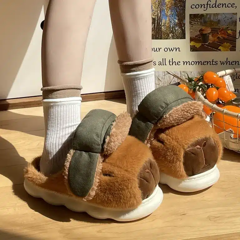 Pantoufles Capybara Chapka 4