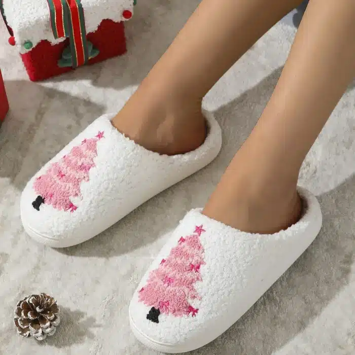 Pantoufles Sapin Rose Femme 4