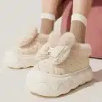 Pantoufles Basket Noeud Femme 1