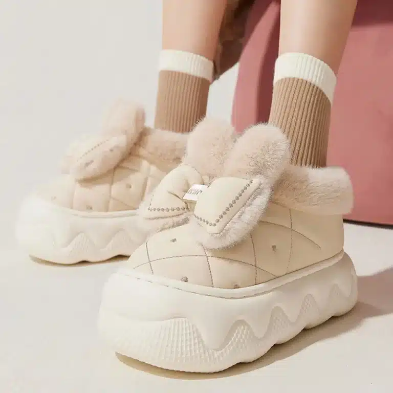 Pantoufles Basket Noeud Femme 1