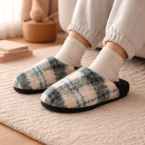 Chausson Ouvert A Carreaux