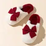 Chausson De Noël Femme Noeud 5