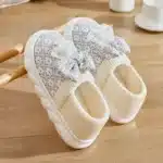 Pantoufles Fermées Avec Noeud 1