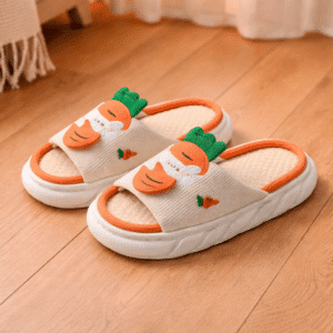 Pantoufles Lapin Carotte Lin