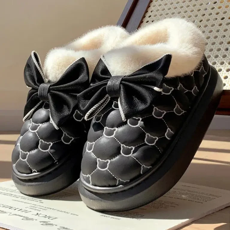 Chaussons Bottines Nounours Elégants Femme 5