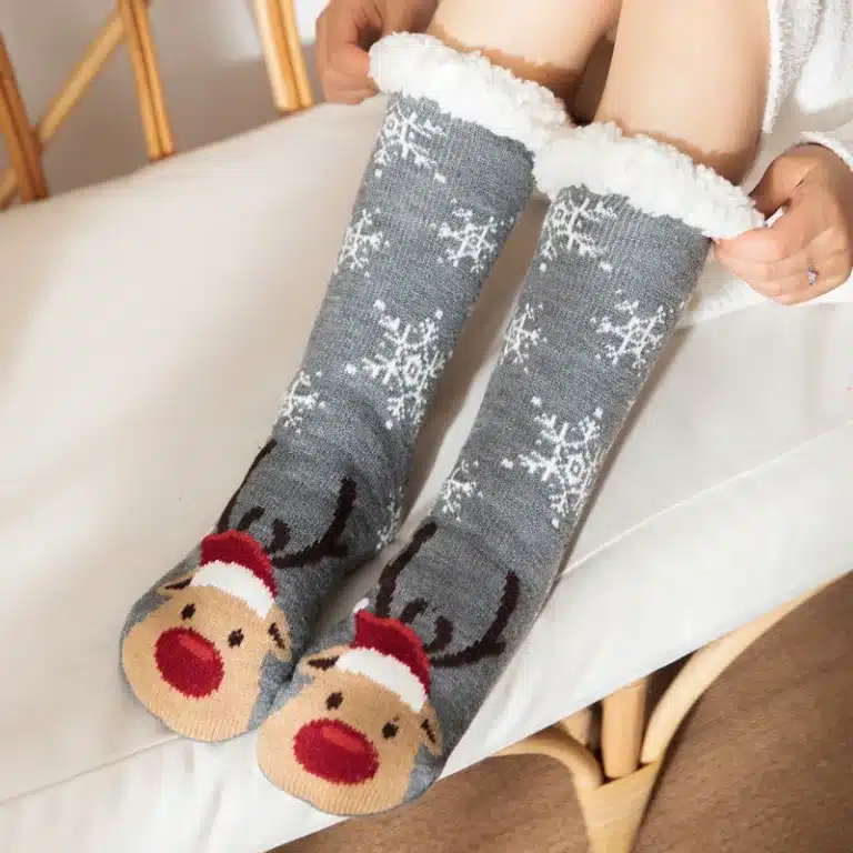 Chaussons Chaussettes Fête De Noël 2