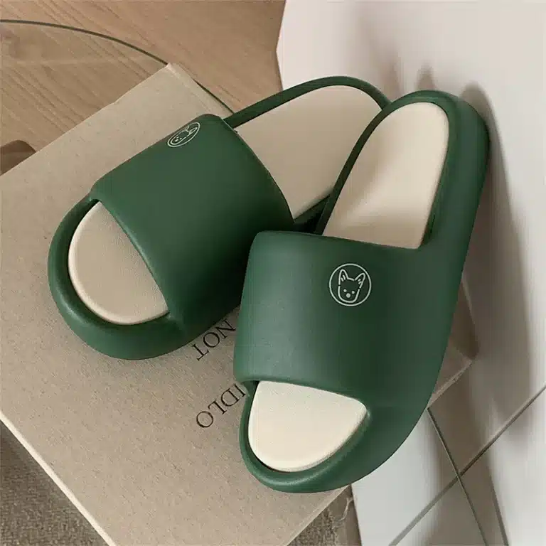 Chausson Été Mixte Vert Et Blanc 8