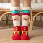 Chaussons Chaussettes Papa Noël 1