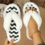 Pantoufle Tong Fourrure Femme 2