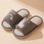 Chaussons Licorne Claquettes Lin 4