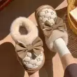 Chaussons Bottines Nounours Elégants Femme 1
