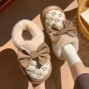 Chaussons Bottines Nounours Elégants Femme 1