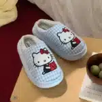 Chaussons Hello Kitty A Carreaux 3