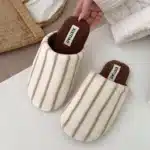 Chaussons Femme Rayures Fines 7