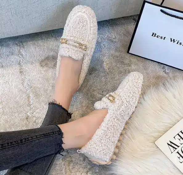 Pantoufles Mocassins Hiver Femme 3