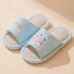 Chaussons Licorne Claquettes Lin 3
