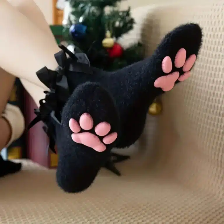 Chaussons Chaussettes Pattes De Chat Kawaii 4