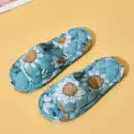 Claquettes Coton Motifs Fleurs 2