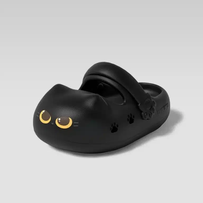 Chaussons Sabots Ouverts Chat Pour Femme 2