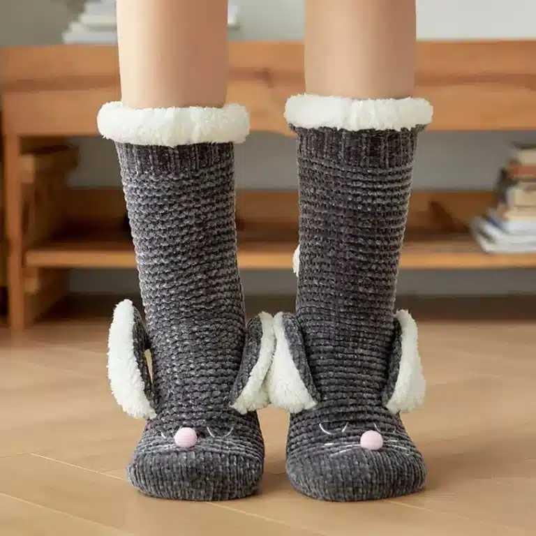 Chaussons Chaussettes Lapin Kawaii 2