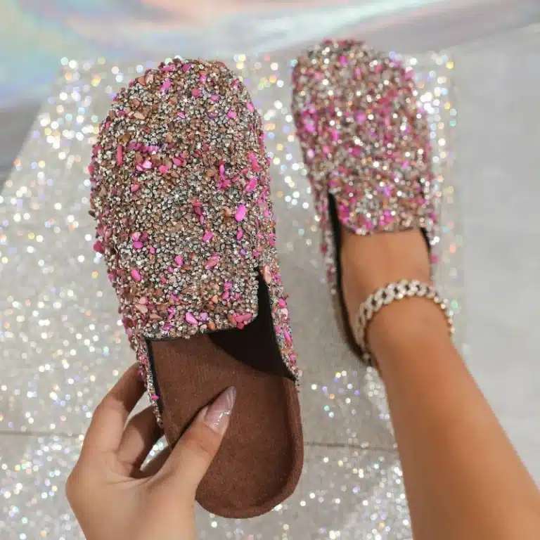 Pantoufles Sabots Brillants 2