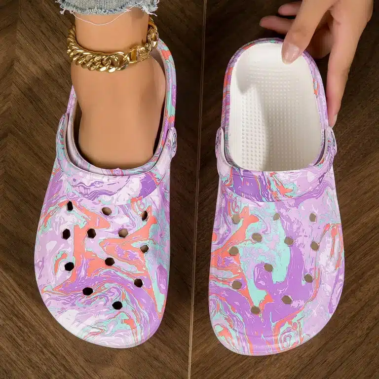 Sabots Crocs Colorés Femme Violets 3