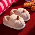 Chaussons Citrouille Peluche 8