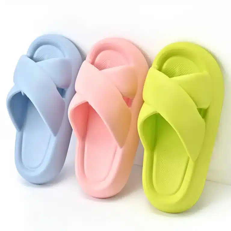 Claquettes Plateformes Compensées Colorées 2