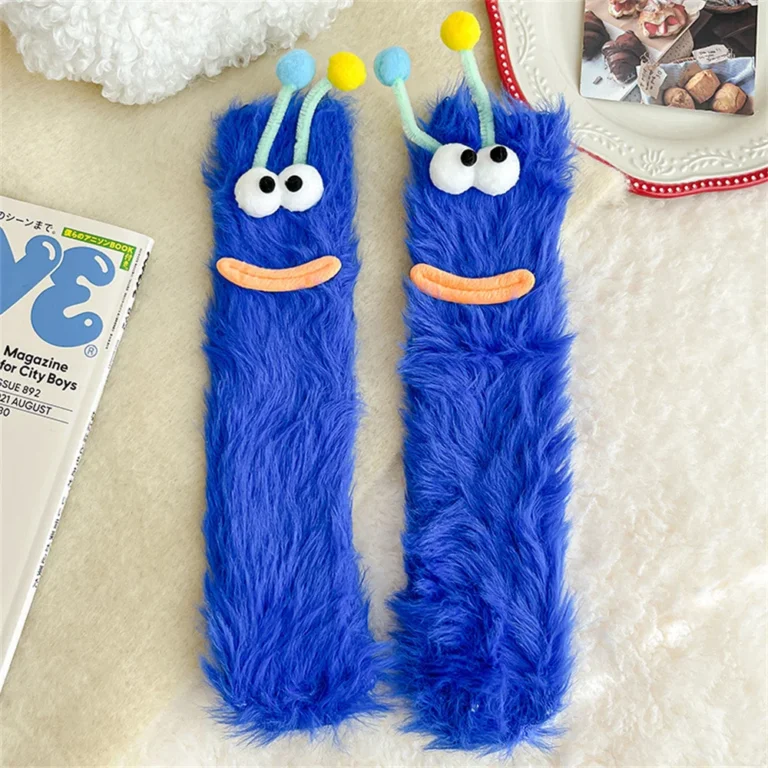 Chaussons Chaussettes Monstres Rigolos Avec Antennes 5