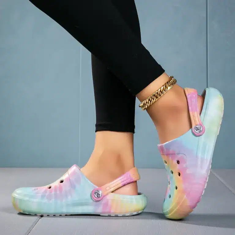 Sabots Crocs Colorés Femme Arc En Ciel 2