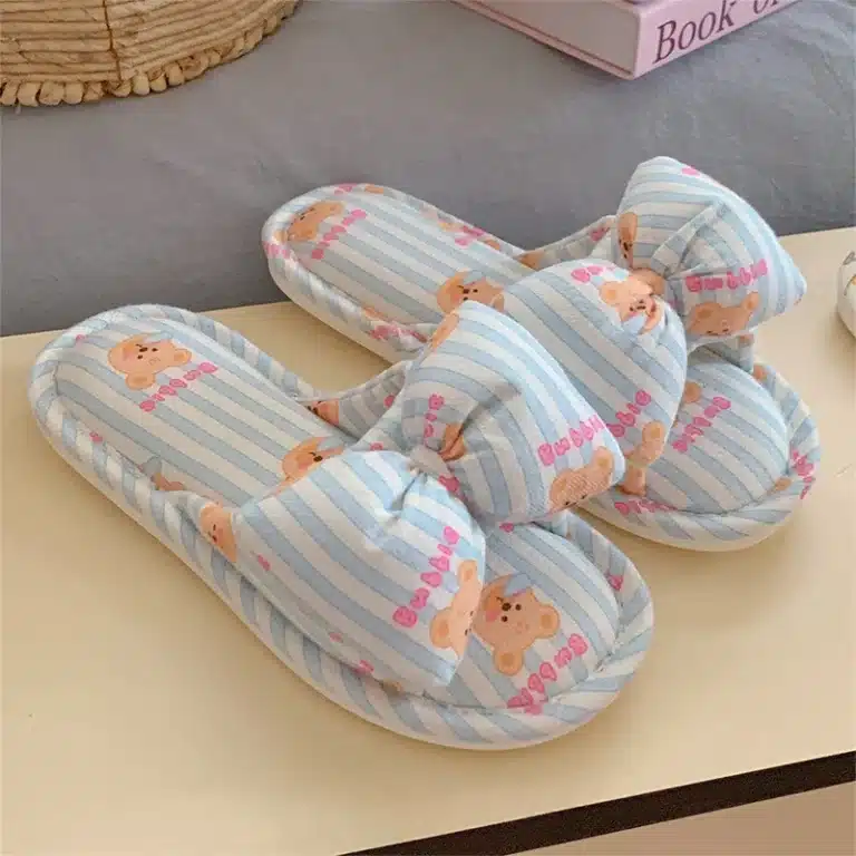 Chaussons De Nuit Avec Noeud Pour Femme 7