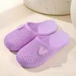 Chaussons Mules Respirantes Avec Coeur 1