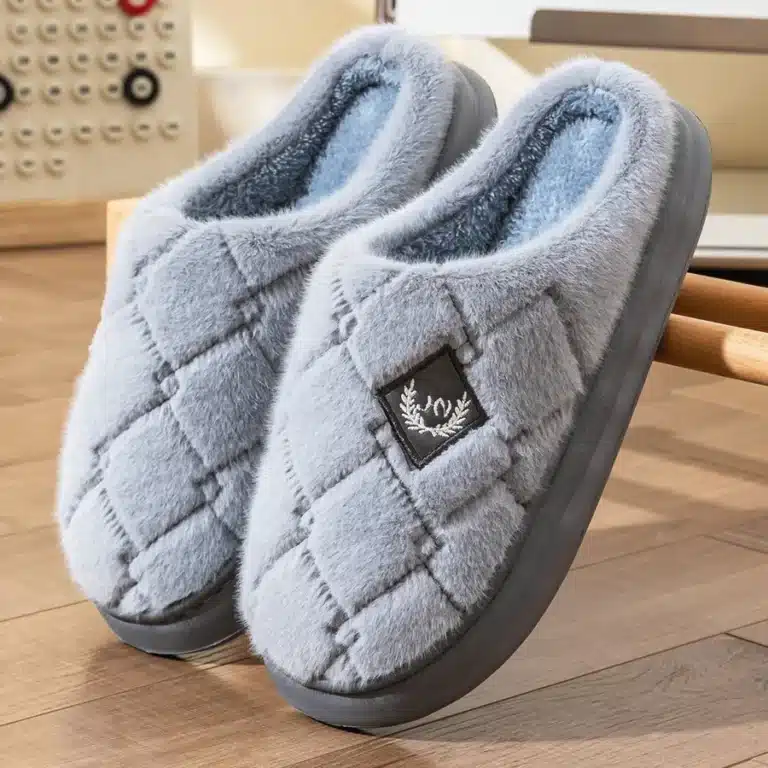 Chausson Homme Hiver Semelle Épaisse 2