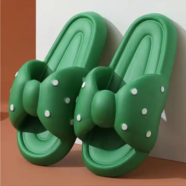 Chaussons Eté Femme Gros Noeud Papillon 9