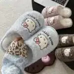 Pantoufles Antidérapantes Hello Kitty Léopard 2