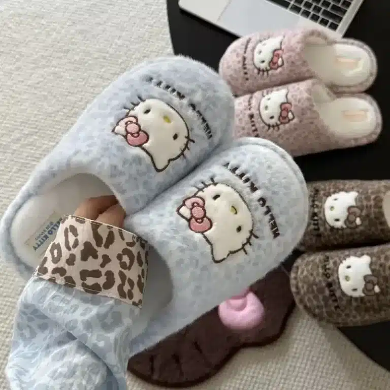 Pantoufles Antidérapantes Hello Kitty Léopard 2