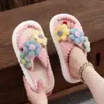 Pantoufles Croisées Avec Fleurs 5