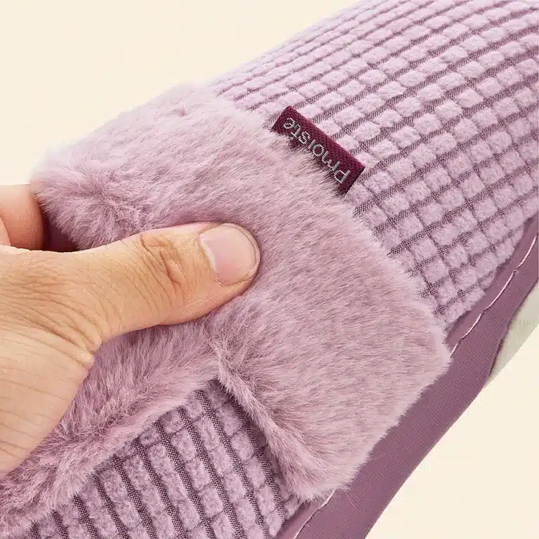 Chausson Fourré Fermé Élégant Pour Femme 8