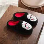 Pantoufles Halloween Squelette Coeur 6