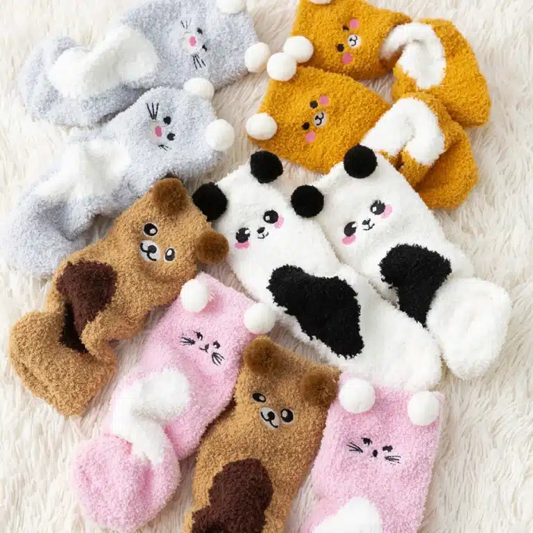 Chaussons Chaussettes Petits Animaux Mignons 1