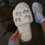 Chaussons Fourrés Papillons Brillants 2