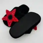 Pantoufles d'hiver en peluche pour femmes et hommes, chaussures d'intérieur à fleurs floues, chaussures simples, cadeaux de noël 4