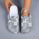 Pantoufles Sabots Noir Et Blanc 2