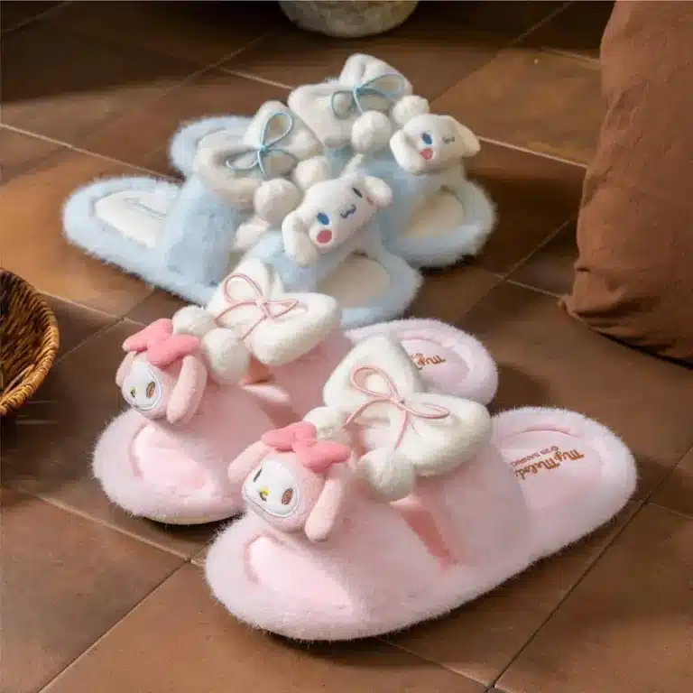 Pantoufles Mules Hello Kitty Mignonnes Avec Noeud 2