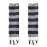 Chaussons Chaussettes Rayées Pattes D'Animaux 2