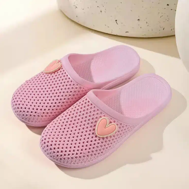 Chaussons Mules Respirantes Avec Coeur 4