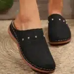 Chaussons Mules Compensées Élégantes Femme 6