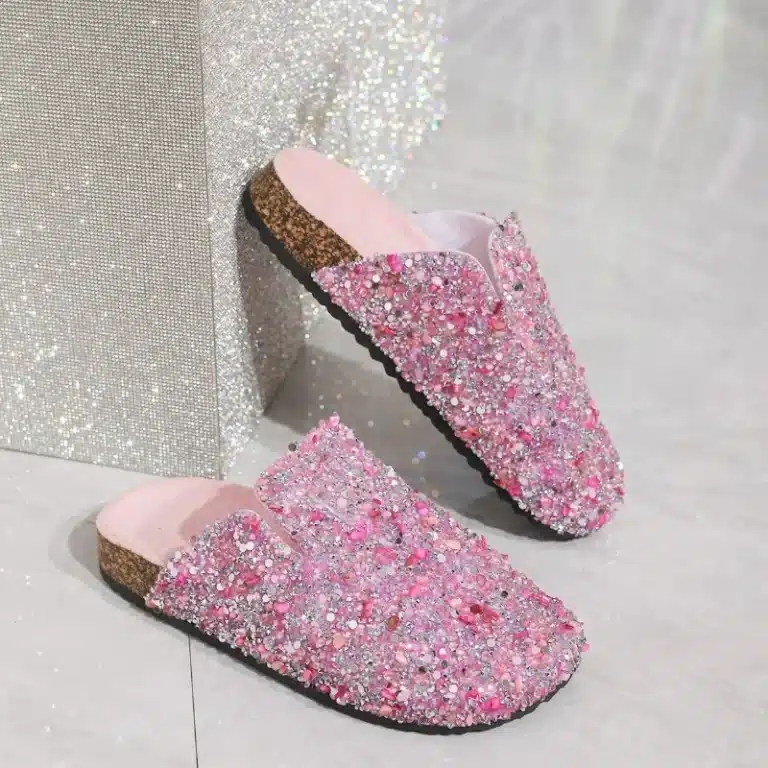 Pantoufles Sabots Brillants 4