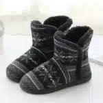 Bottines d'intérieur fourrées Homme Flocons 2